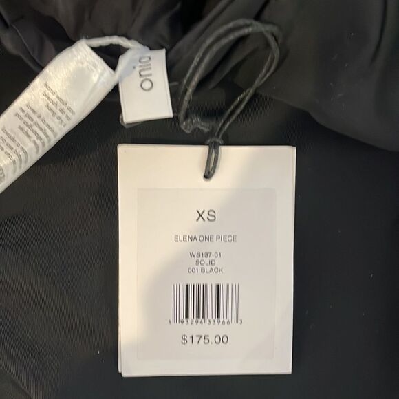 NWT Onia Black Elena Tie-Front One-Piece Swimsuit Slimming Sexy & Classic. XS - Picture 13 of 16
